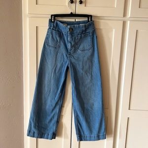 Pilcro (Anthropologie) Skipper High Rise Cropped Jean Size 28